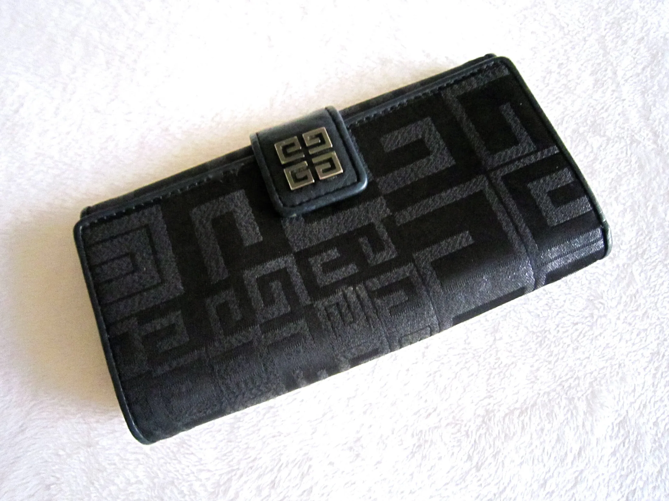 Givenchy Black Signature Long Wallet