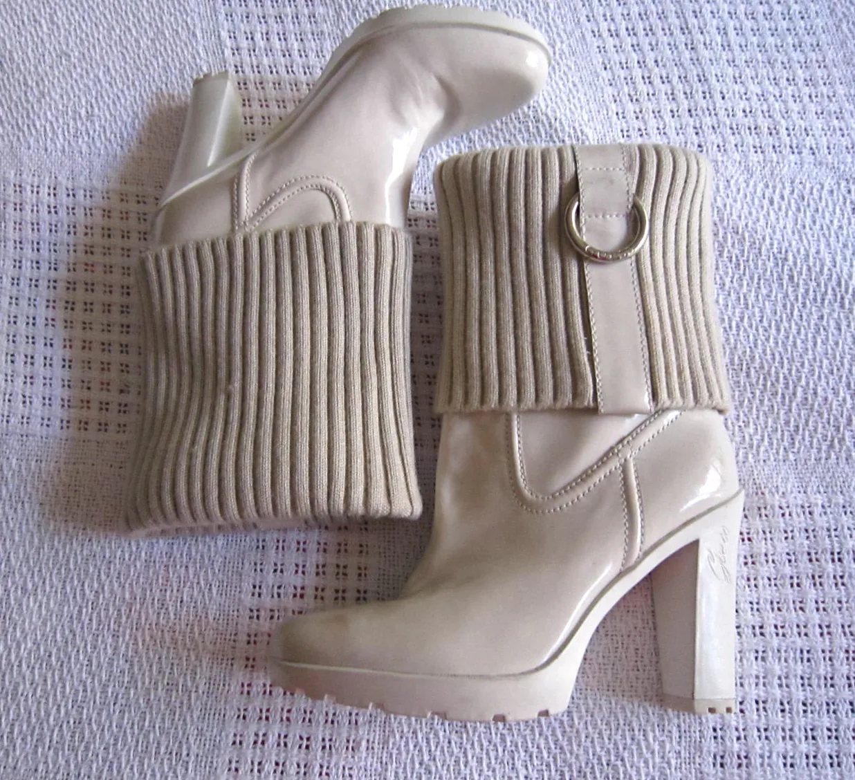 Guess by Marciano White Leather Boots — image 2