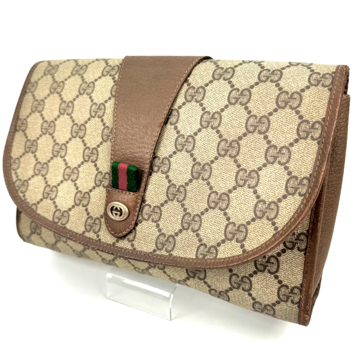 Gucci Supreme Vintage Monogram Pouch — image 2