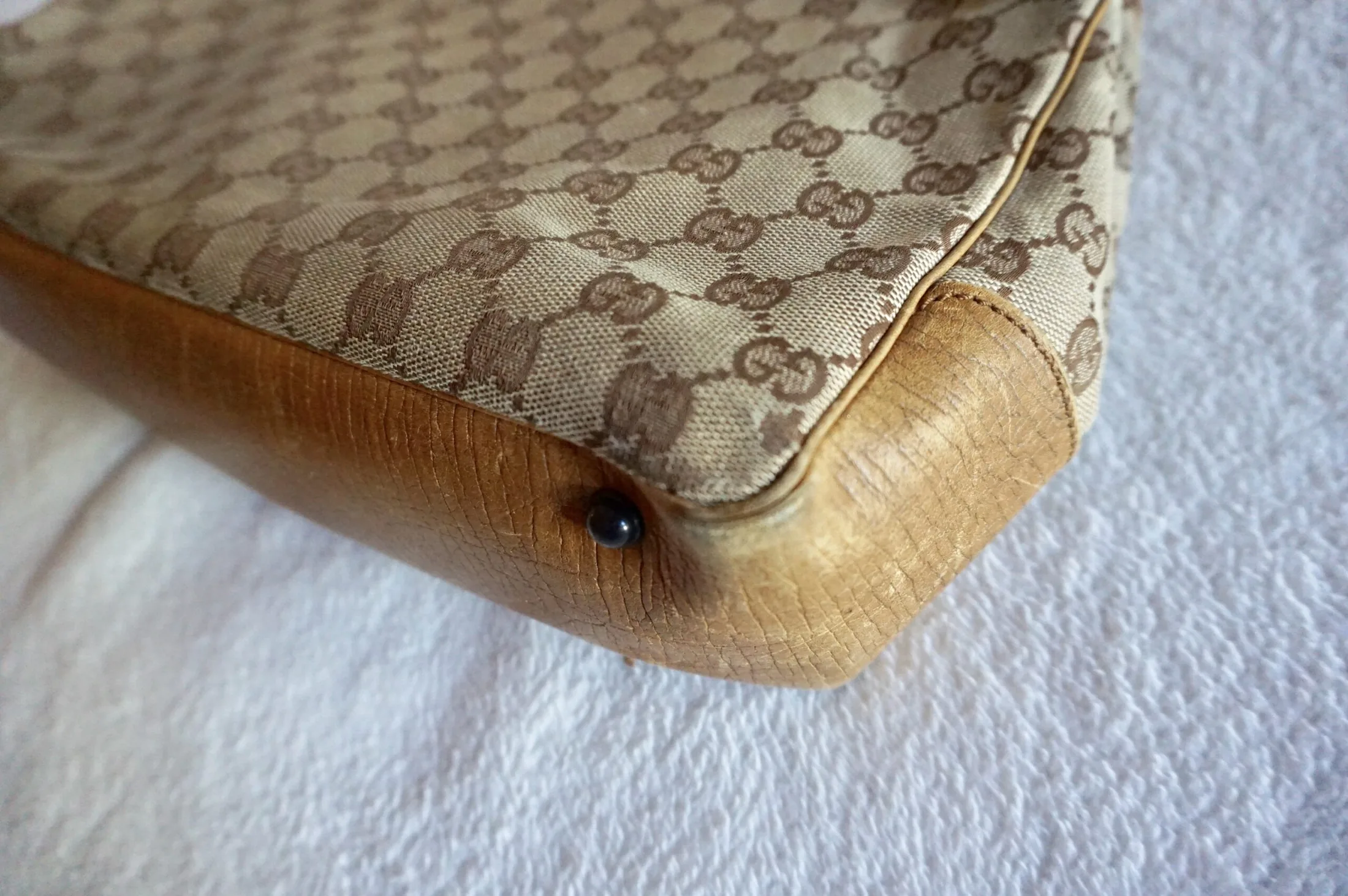 Gucci Bamboo Canvas Tote Bag — image 6