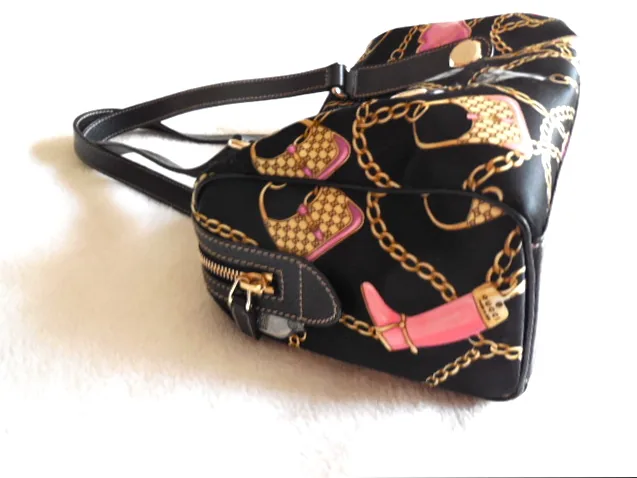 Gucci Black Multicolor Charm Shoulder Bag — image 2