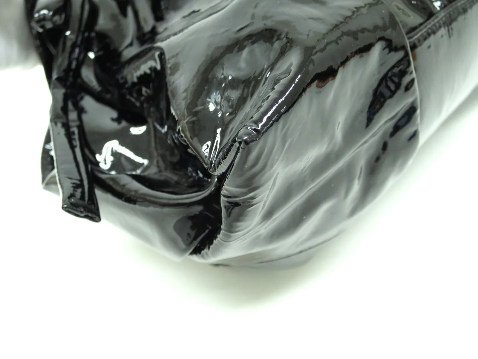 Gucci Black Patent Crystal Hysteria Medium Handbag — image 5