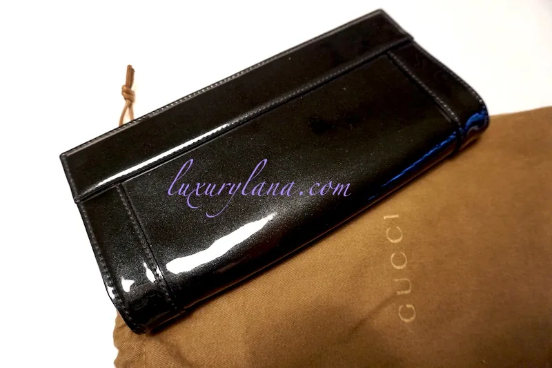 Gucci Black Patent Starlight Evening Clutch — image 2