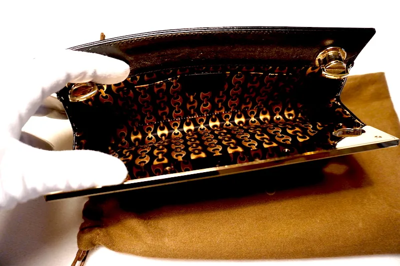 Gucci Black Patent Starlight Evening Clutch — image 3