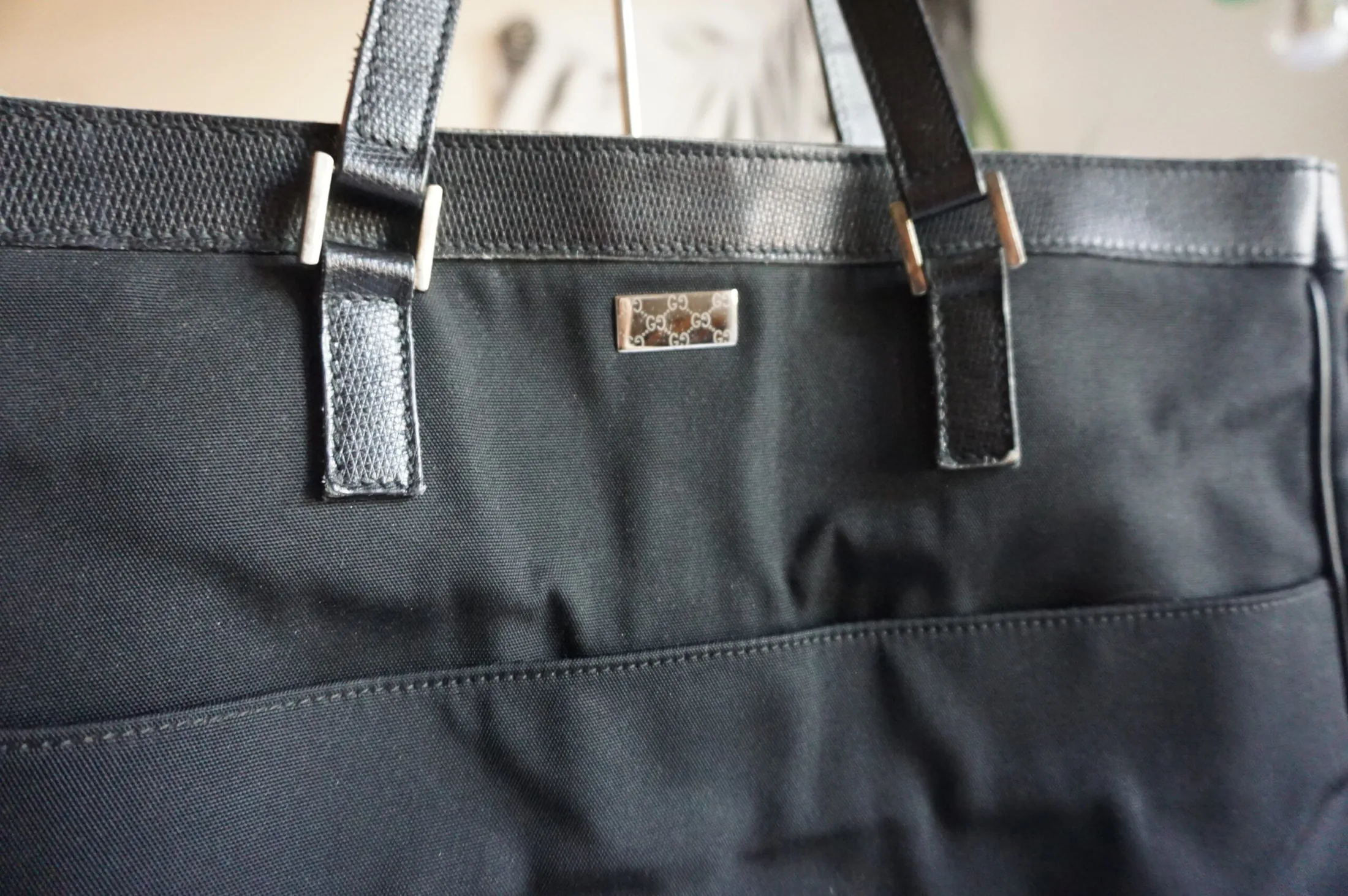 Gucci Canvas Black Large Tote Bag — image 6