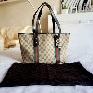 Gucci GG Canvas Charm Tote Bag