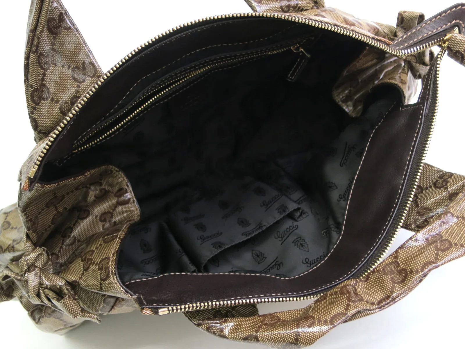 Gucci GG Monogram Crystal Hysteria Handbag — image 6