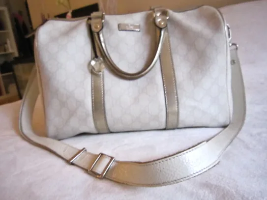 Gucci GG White Canvas Joy Boston Bag /Strap — image 3
