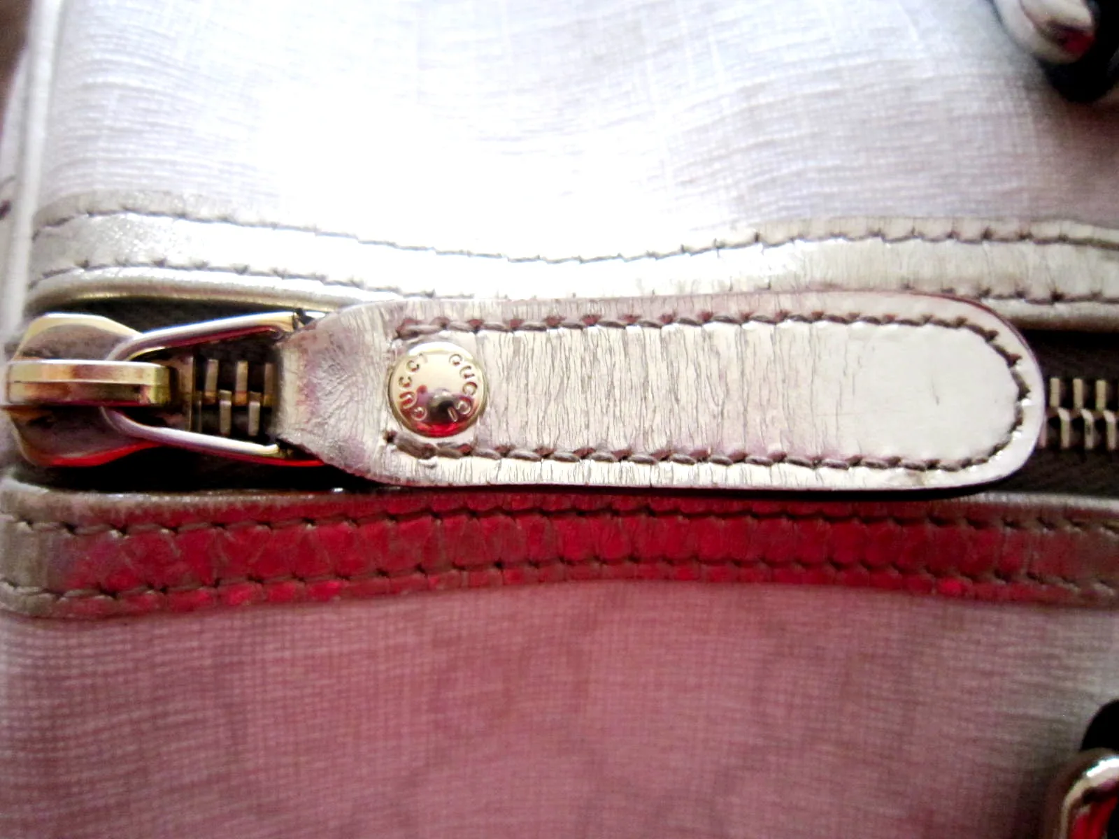 Gucci GG White Canvas Joy Boston Bag /Strap — image 7