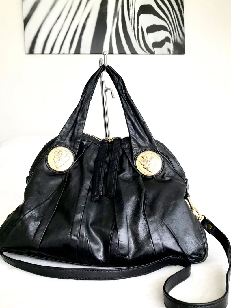 Gucci Hysteria Black Calfskin Leather Shoulder Bag — image 3