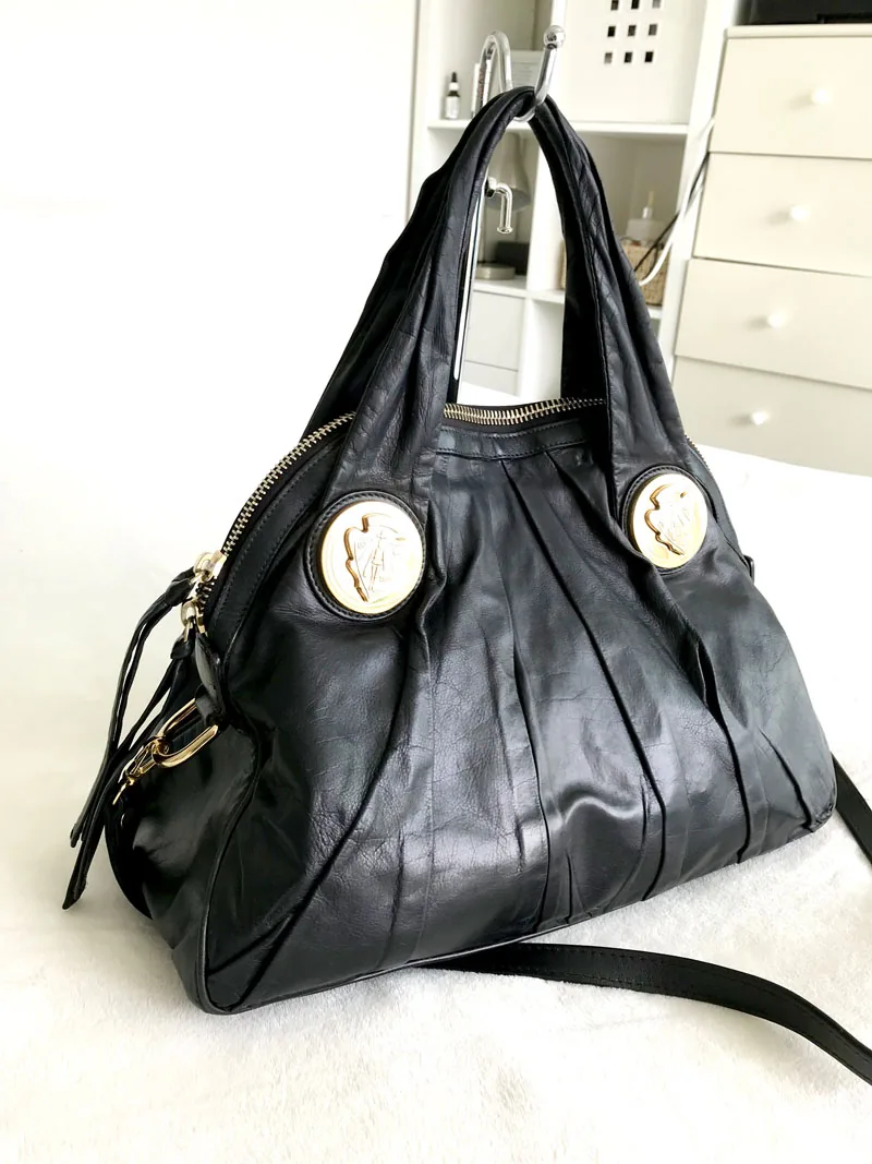 Gucci Hysteria Black Calfskin Leather Shoulder Bag — image 4