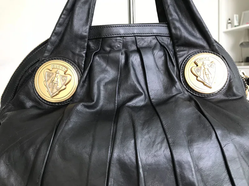 Gucci Hysteria Black Calfskin Leather Shoulder Bag — image 7