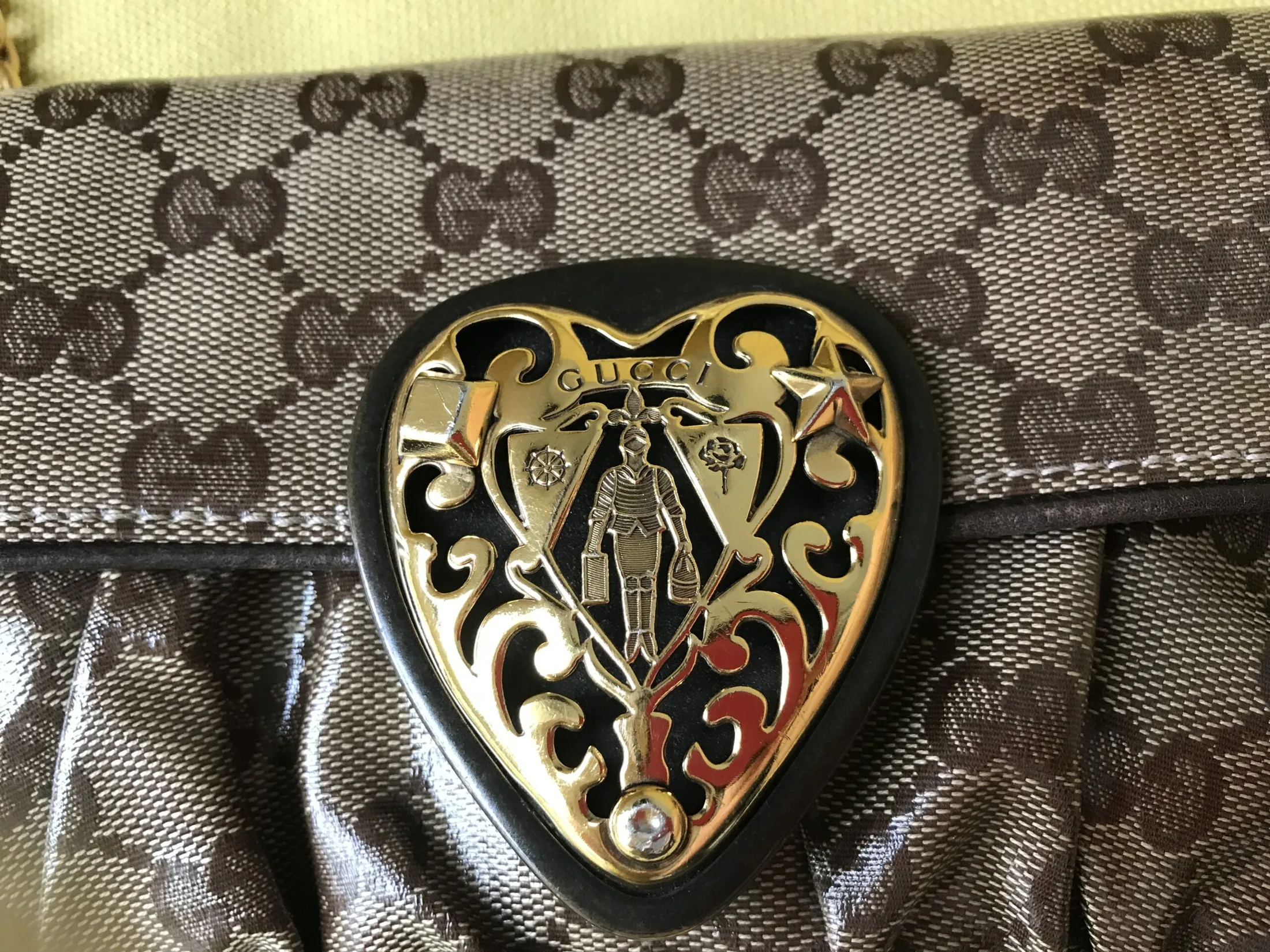 Gucci Hysteria Crystal GG Babouska Heart Clutch — image 11