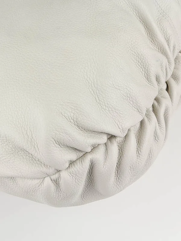 Gucci White Leather Bamboo Jungle Hobo Bag — image 7