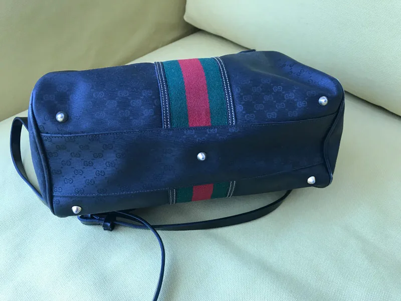 Vintage Gucci Black Signature Boston Bag — image 5