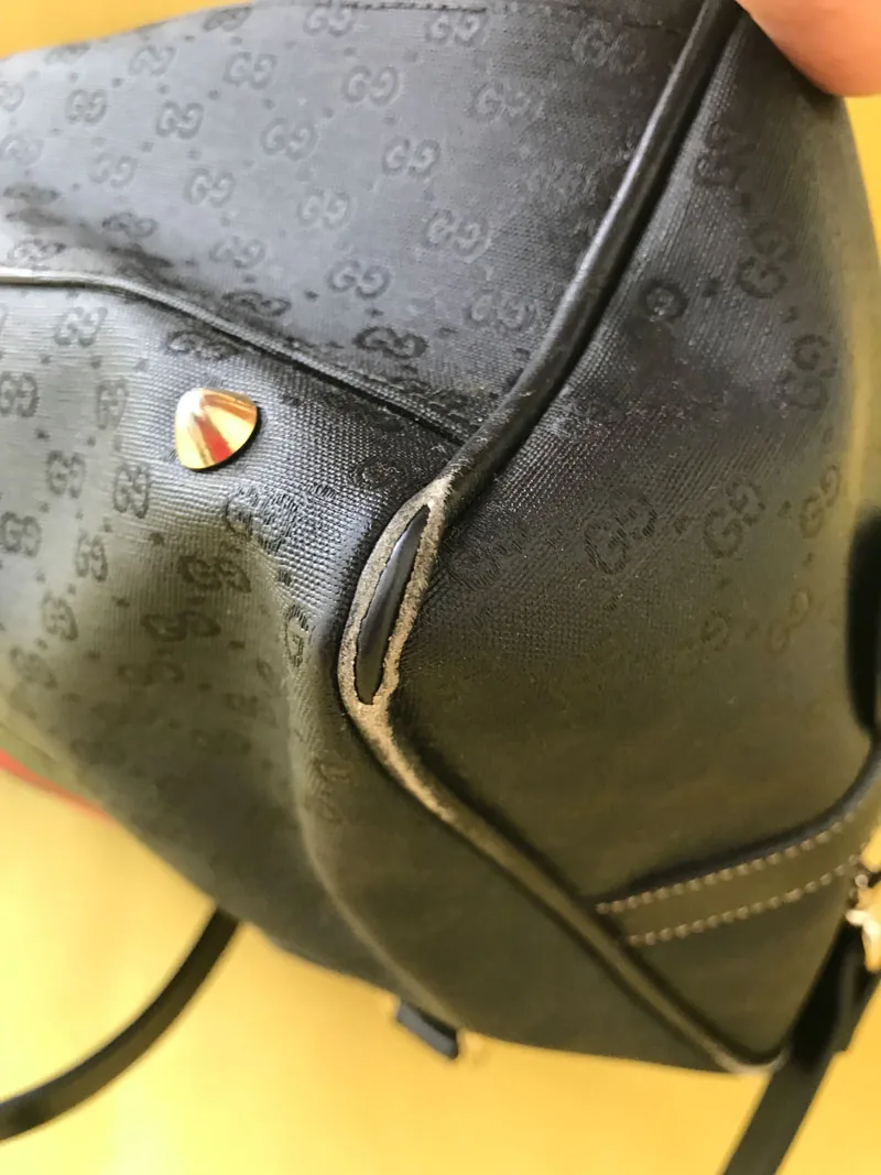Vintage Gucci Black Signature Boston Bag — image 6