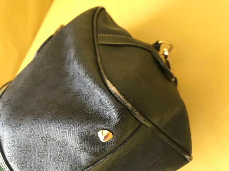 Vintage Gucci Black Signature Boston Bag — image 7