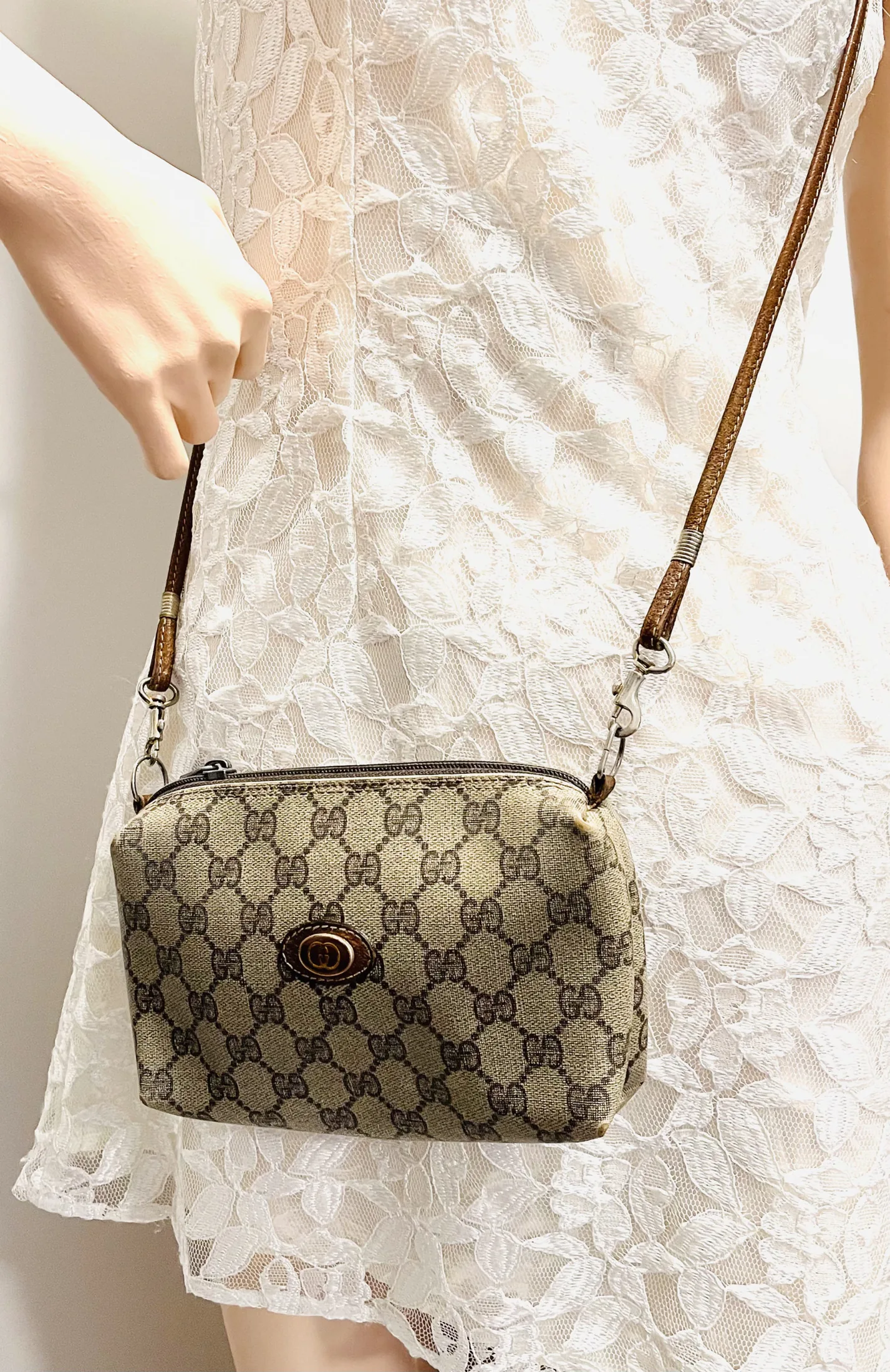 Vintage Gucci GG Monogram Cross Body Small Bag — image 8
