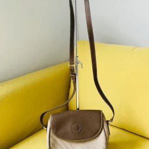 Vintage Gucci Micro GG PVC Leather Cross Body Monogram Bag