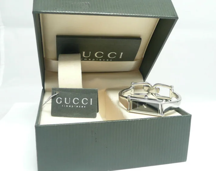 Gucci Silver 1500 Black Dial Ladies Watch — image 5
