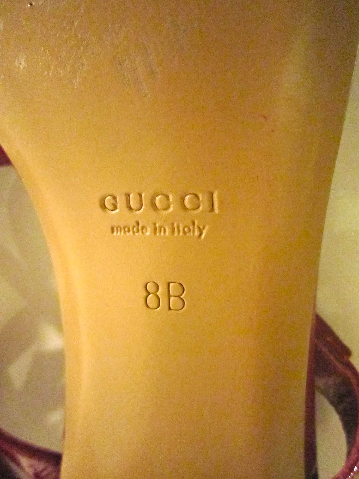 Gucci Cherry Patent Leather Horsebit Sandals — image 9
