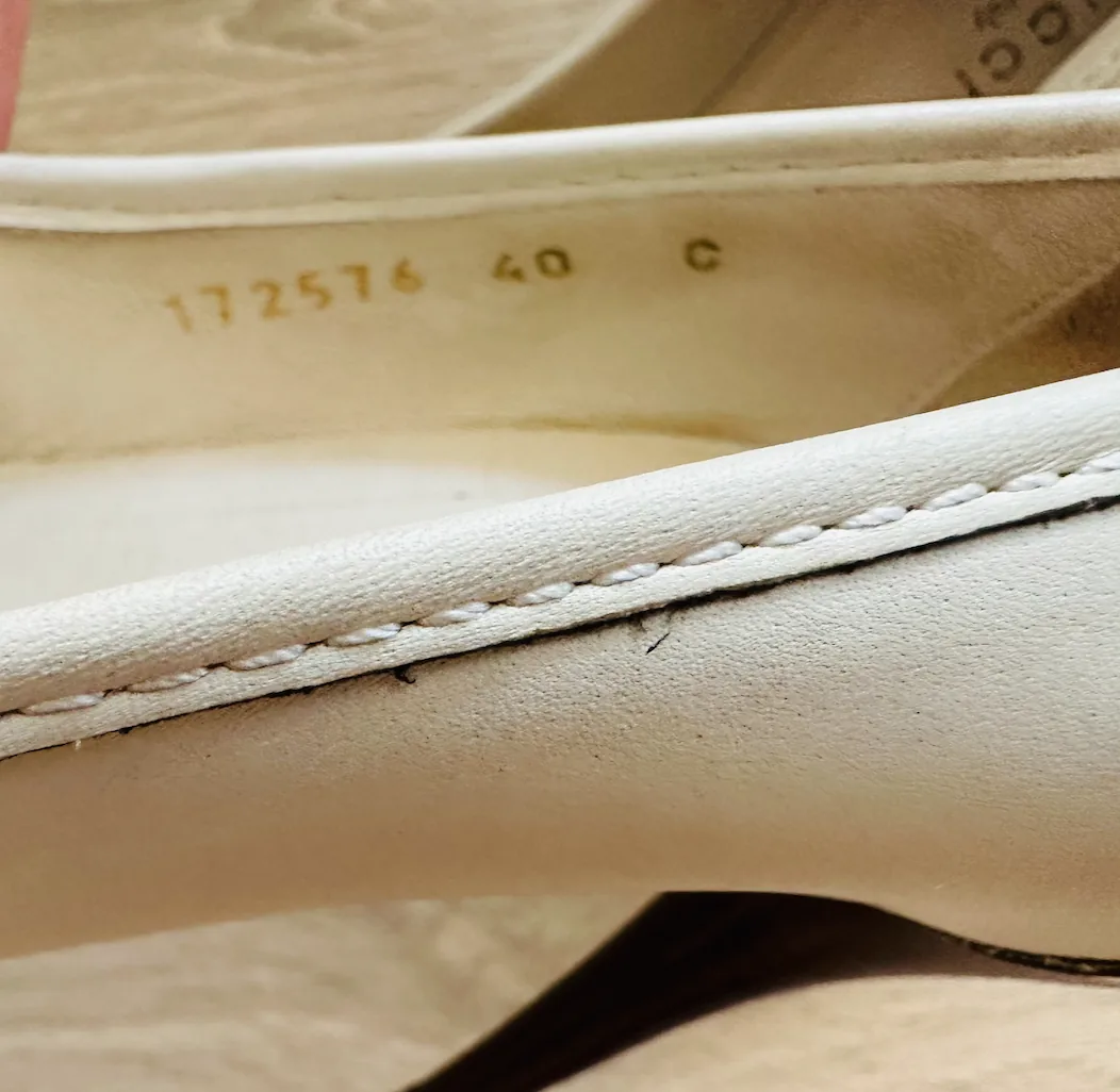 Gucci Leather Bamboo Accent Tassel Heels Ivory Sz.10 — image 11