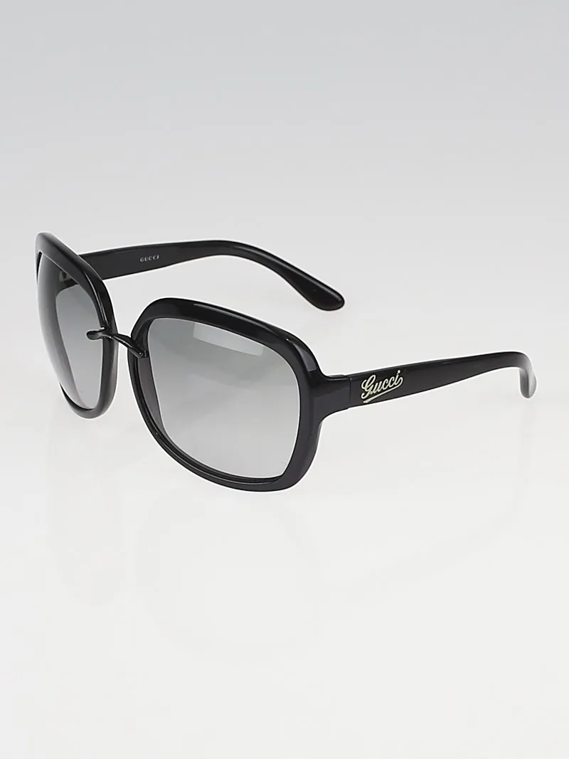 Gucci Black Frame Gradient Tint Sunglasses