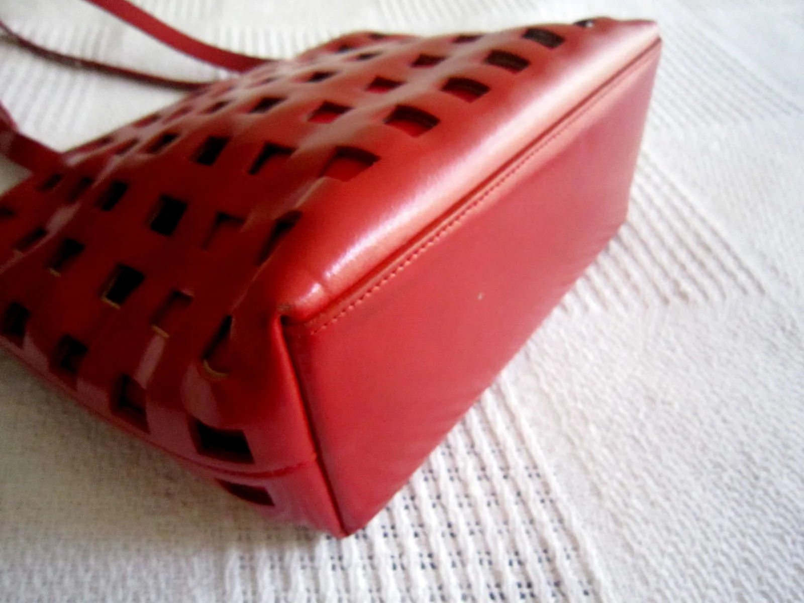 Holt Renfrew Red Cage Tote — image 2
