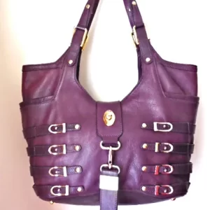 Jimmy Choo Bree Purple Leather Tote