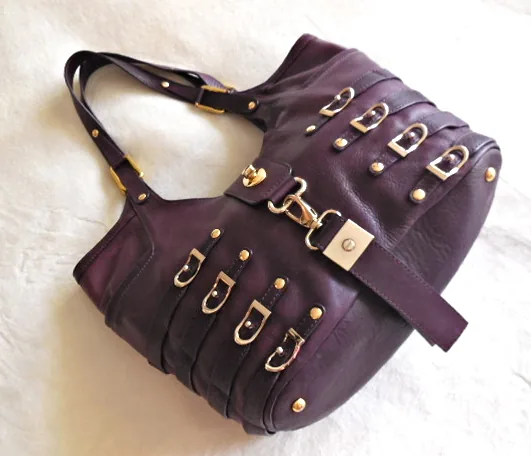 Jimmy Choo Bree Purple Leather Tote — image 2