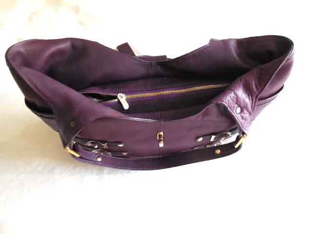 Jimmy Choo Bree Purple Leather Tote — image 3