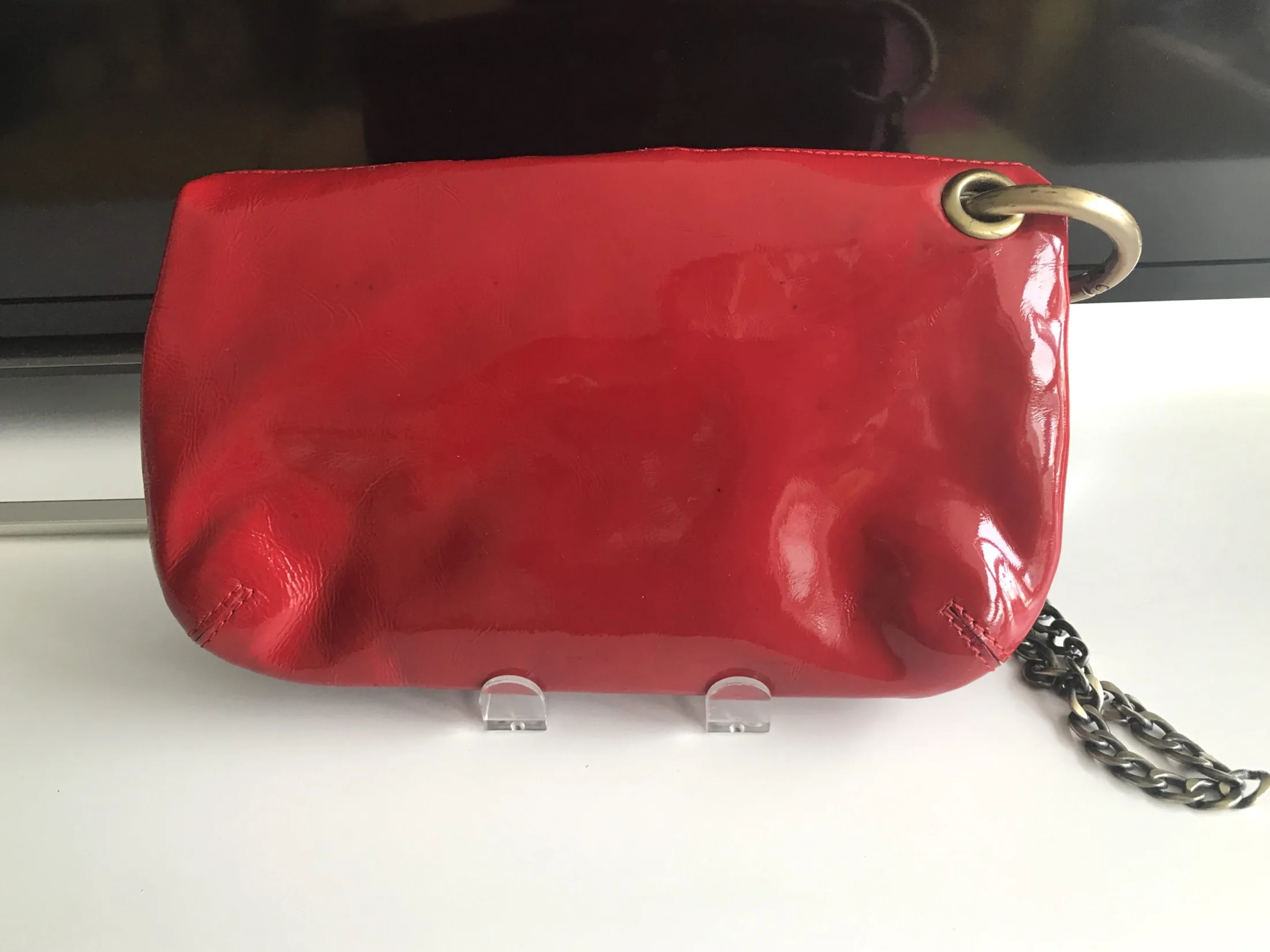 Jimmy Choo Red Patent Mave Clutch — image 5