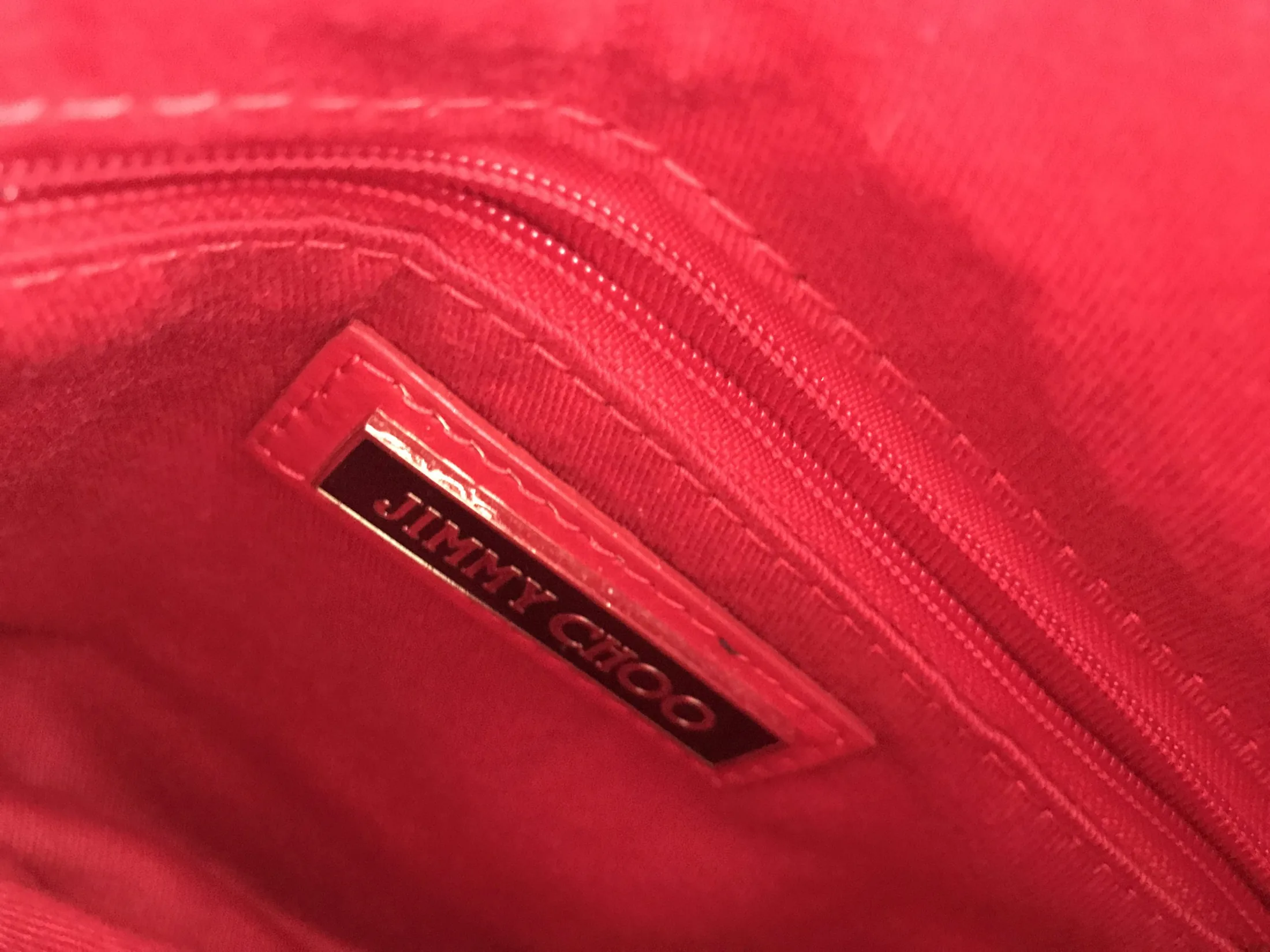 Jimmy Choo Red Patent Mave Clutch — image 10