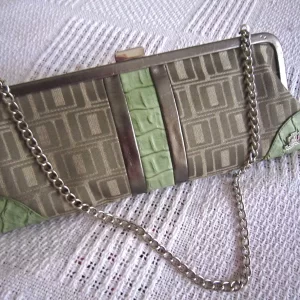 “JLO” Jennifer Lopez Green Clutch