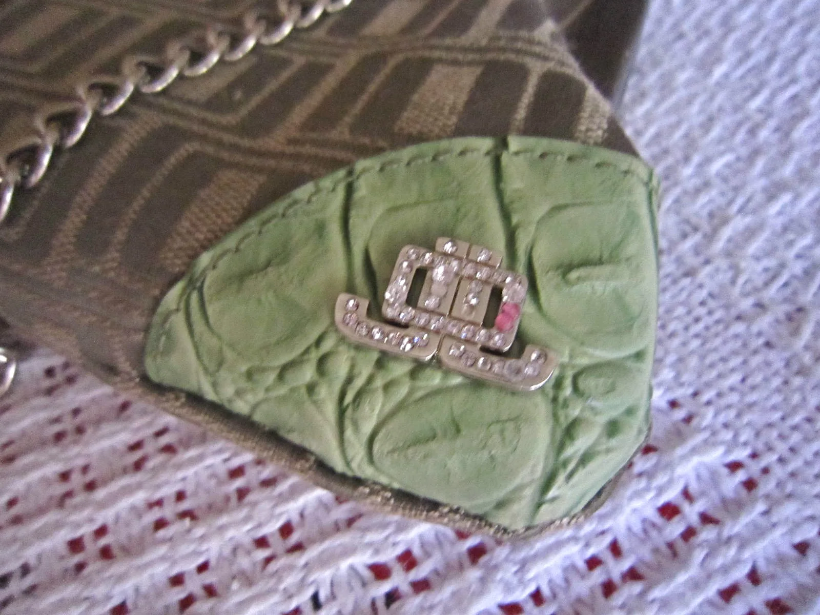 “JLO” Jennifer Lopez Green Clutch — image 4