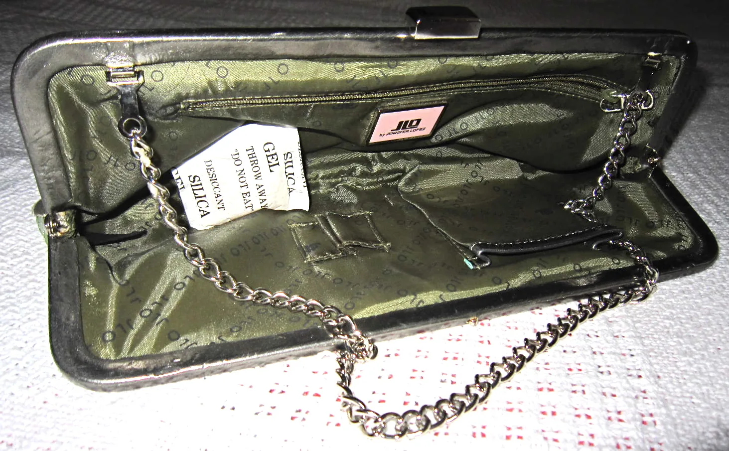 “JLO” Jennifer Lopez Green Clutch — image 5