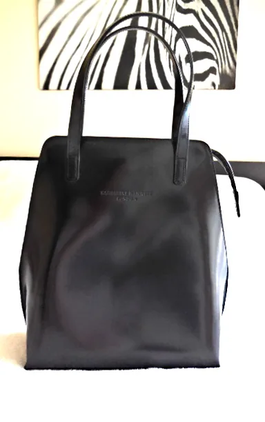 Katharine Hamnett London Black Leather Handbag — image 2