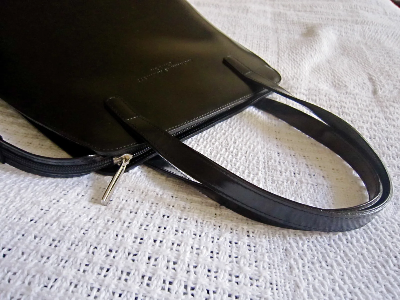 Katharine Hamnett London Black Leather Handbag — image 3