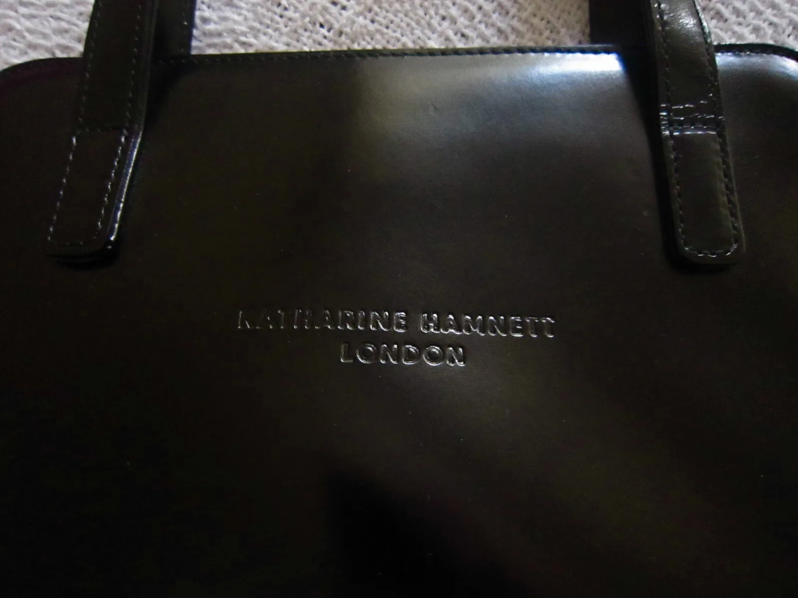Katharine Hamnett London Black Leather Handbag — image 4