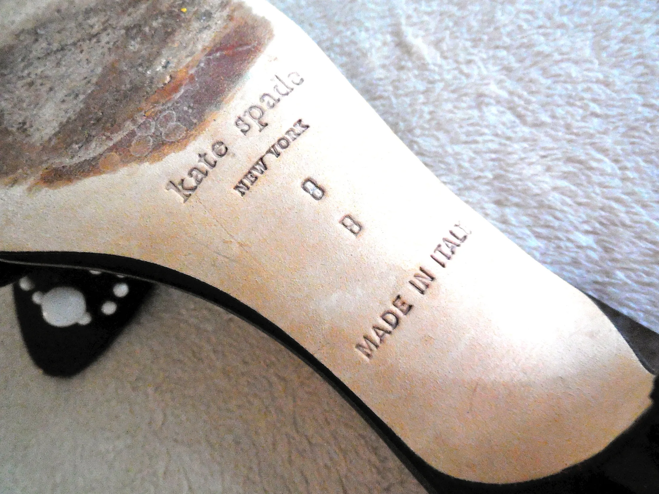 Kate Spade Black & White Mules /Size 8 — image 4