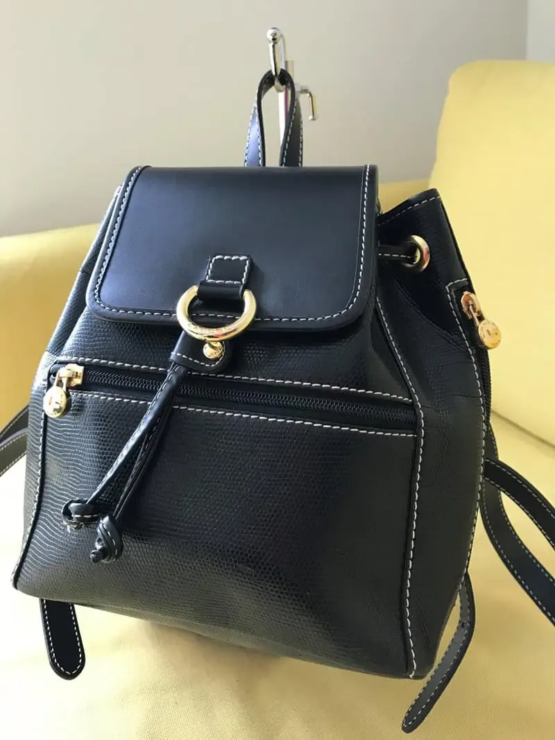 Lancel Paris Black Leather Elsa Mini Backpack — image 2