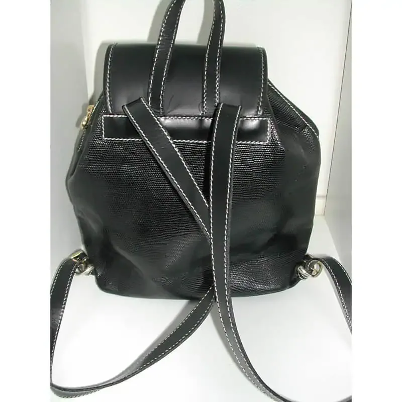 Lancel Paris Black Leather Elsa Mini Backpack — image 3