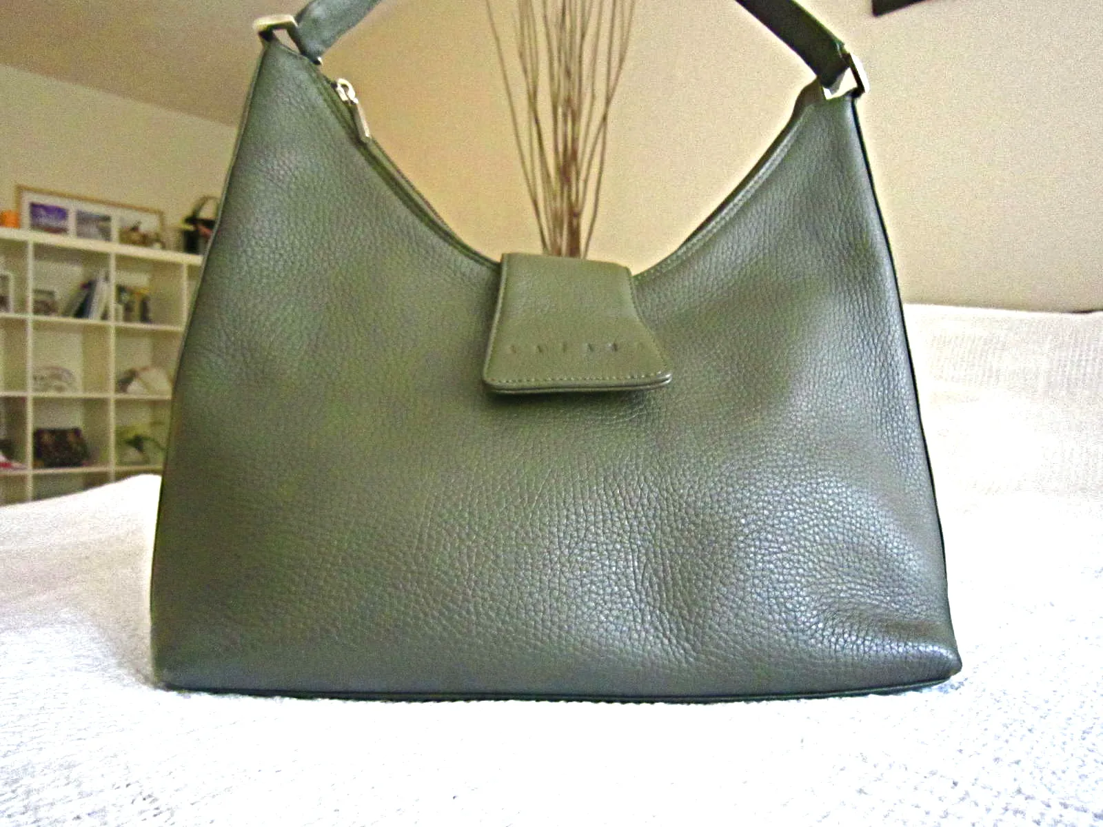 Lazaro Olive Leather Hobo Bag