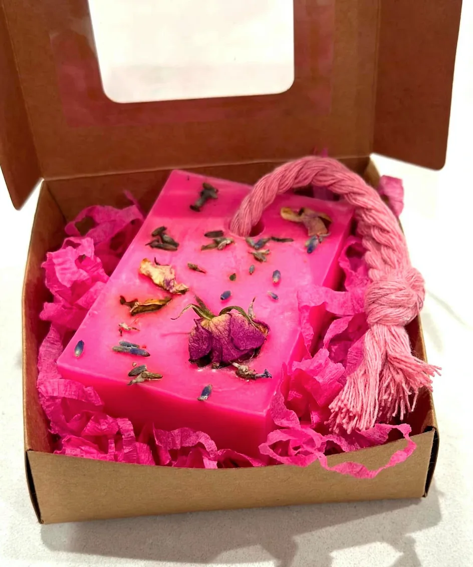 Handmade Natural Luxury Soap Bars: Rose/Lavender/Sweet Mandarin/Rosemarie
