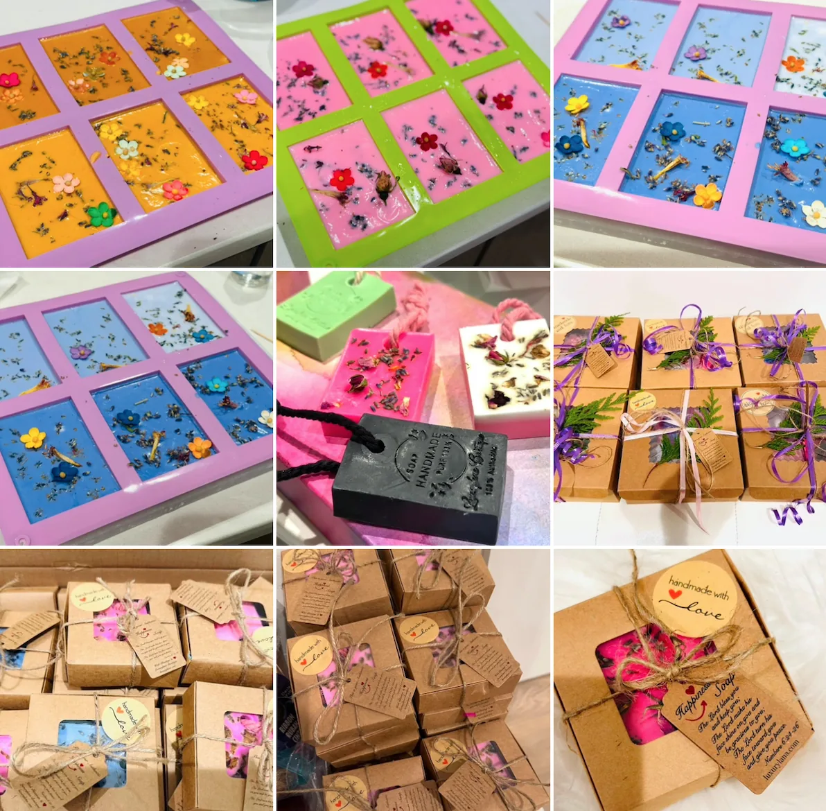 Handmade Natural Luxury Soap Bars: Rose/Lavender/Sweet Mandarin/Rosemarie — image 2