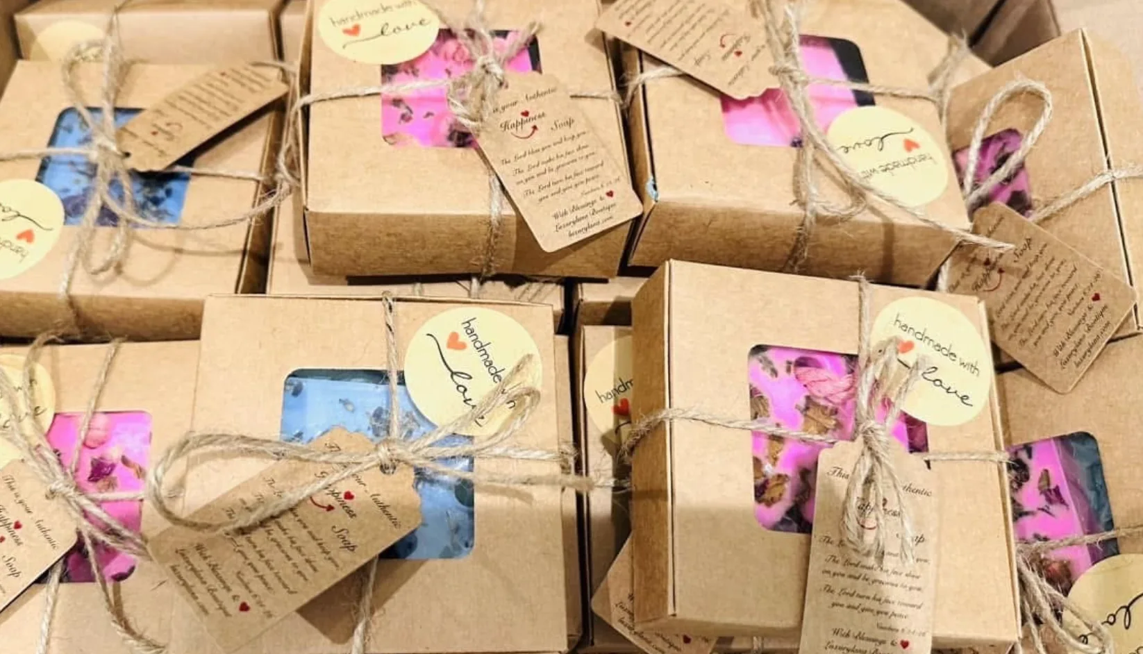Handmade Natural Luxury Soap Bars: Rose/Lavender/Sweet Mandarin/Rosemarie — image 6