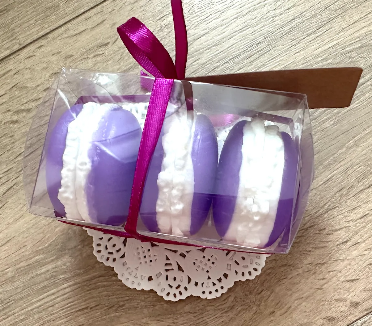 Handmade Pretty Macaroons Soap Set of 3 in Box — image 6