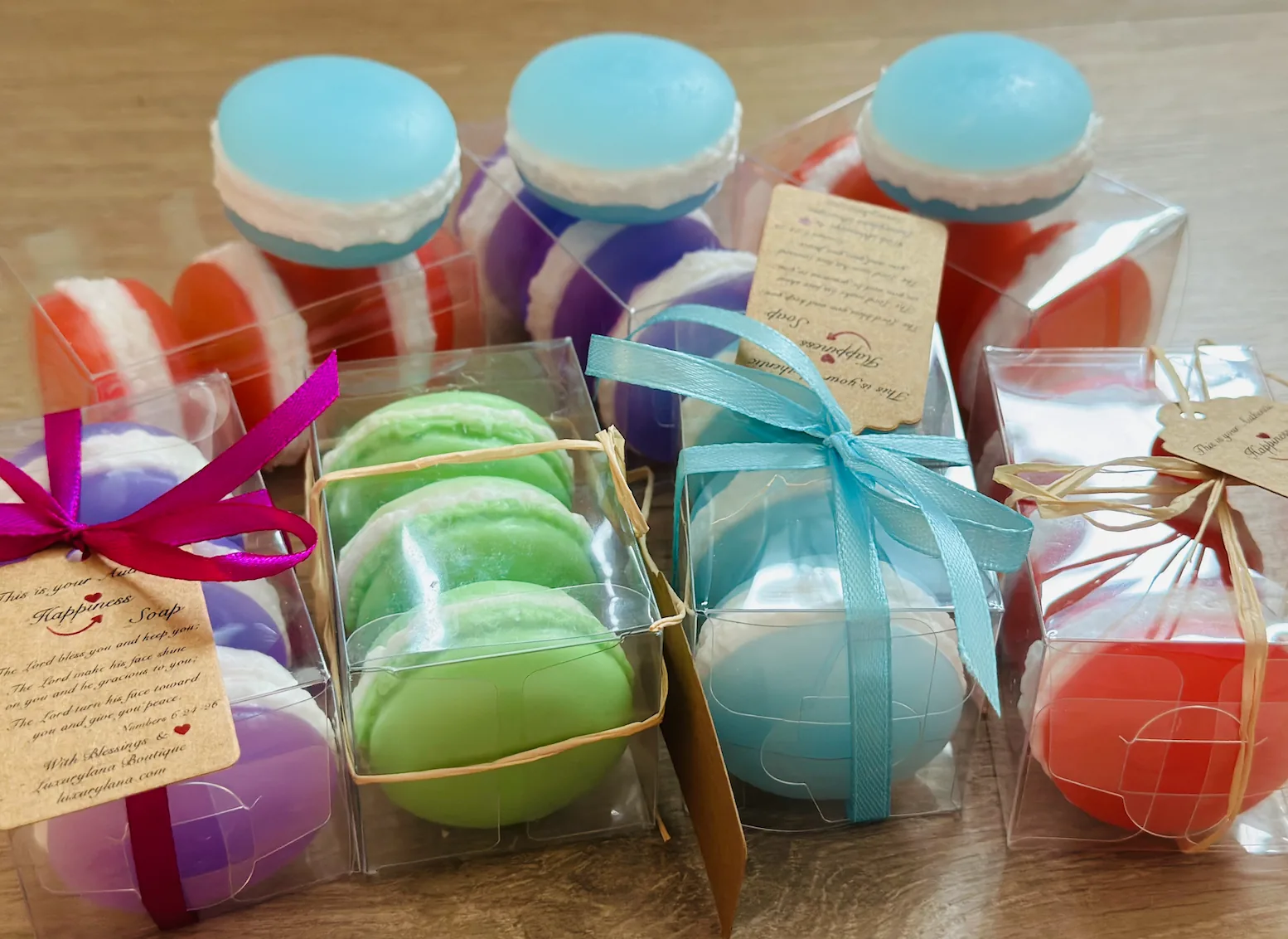 Handmade Pretty Macaroons Soap Set of 3 in Box — image 7
