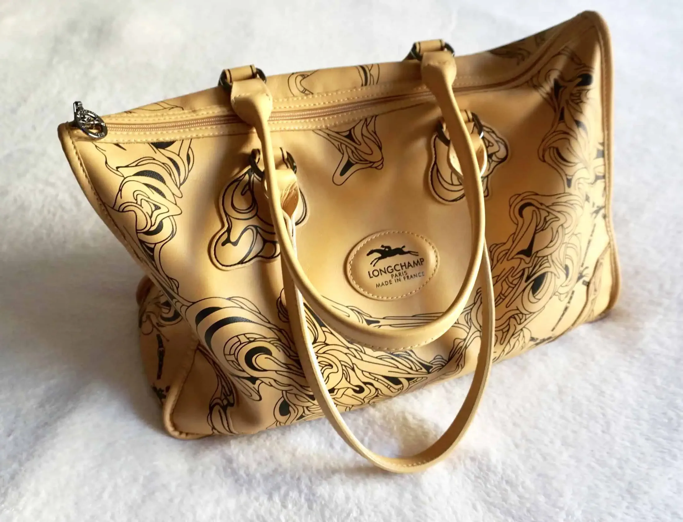 Rare Longchamp “Moerman Edition” Leather Tote — image 2