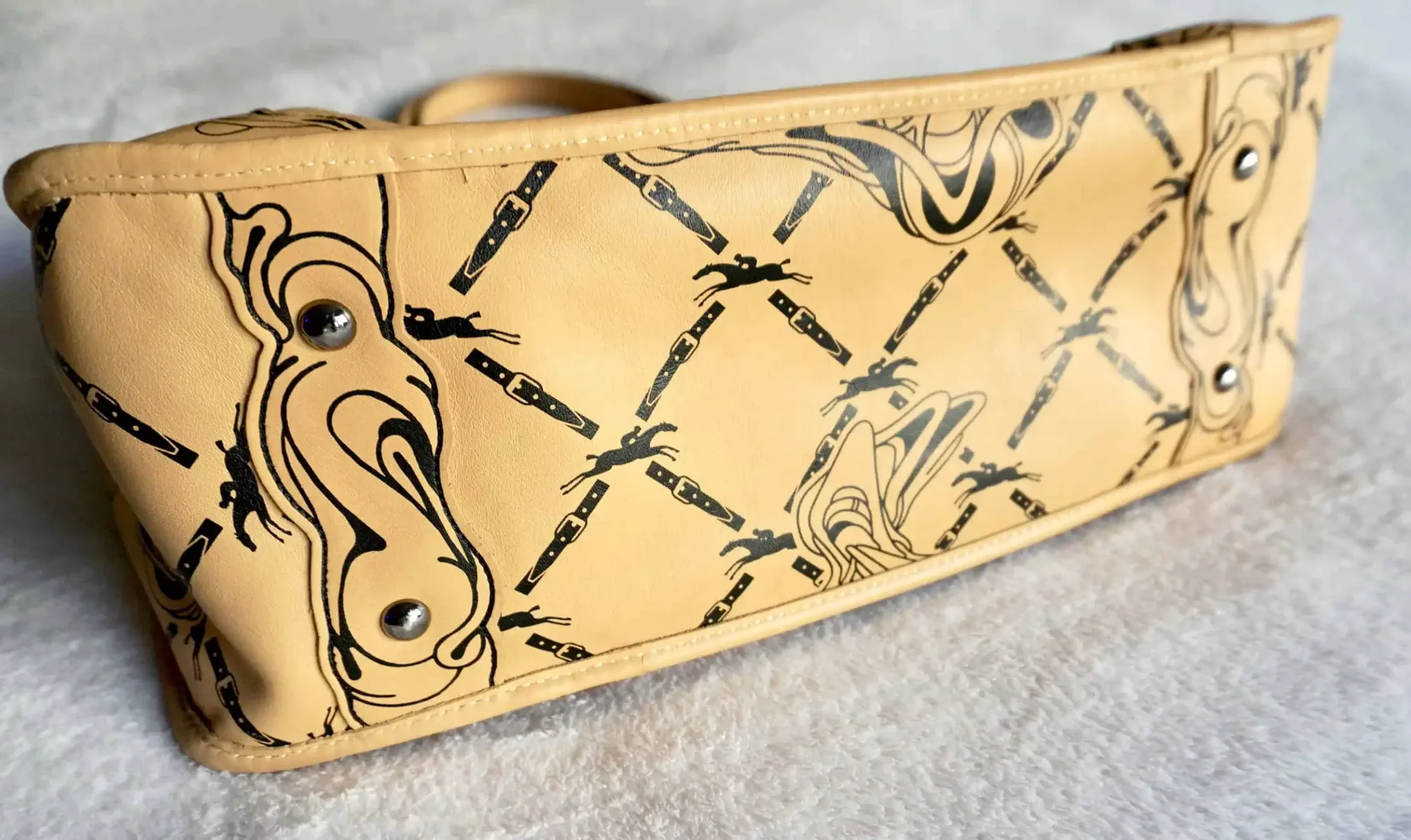 Rare Longchamp “Moerman Edition” Leather Tote — image 6